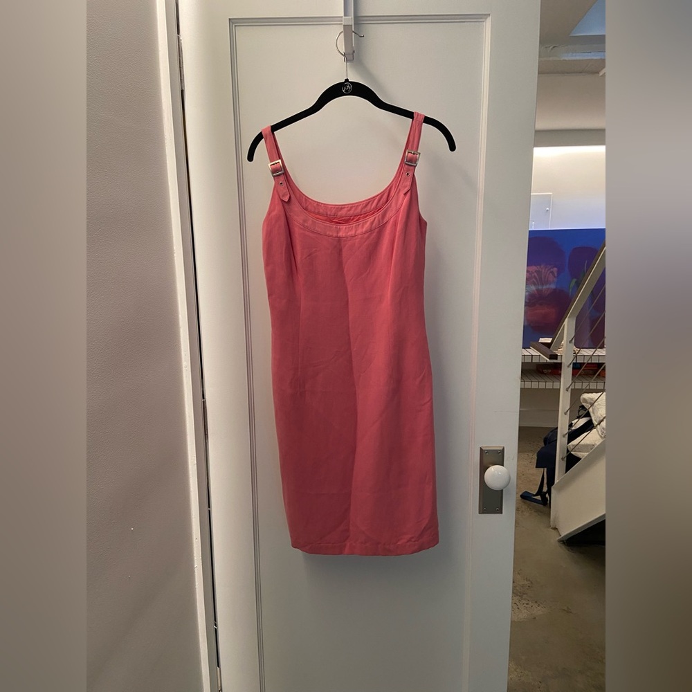 Jones New York Pink Silk Linen Dress